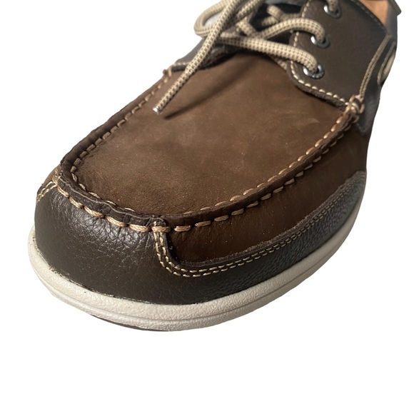 Florsheim Brown Lakeside Moc Toe Oxfords 10.5 - Picture 11 of 16